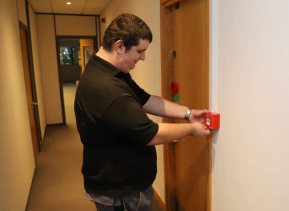 professional fire alarm installer